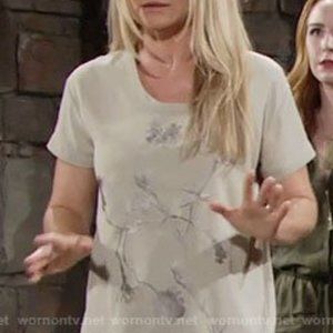 NWT All Saints Nathalia Embroidered Tee Size 2